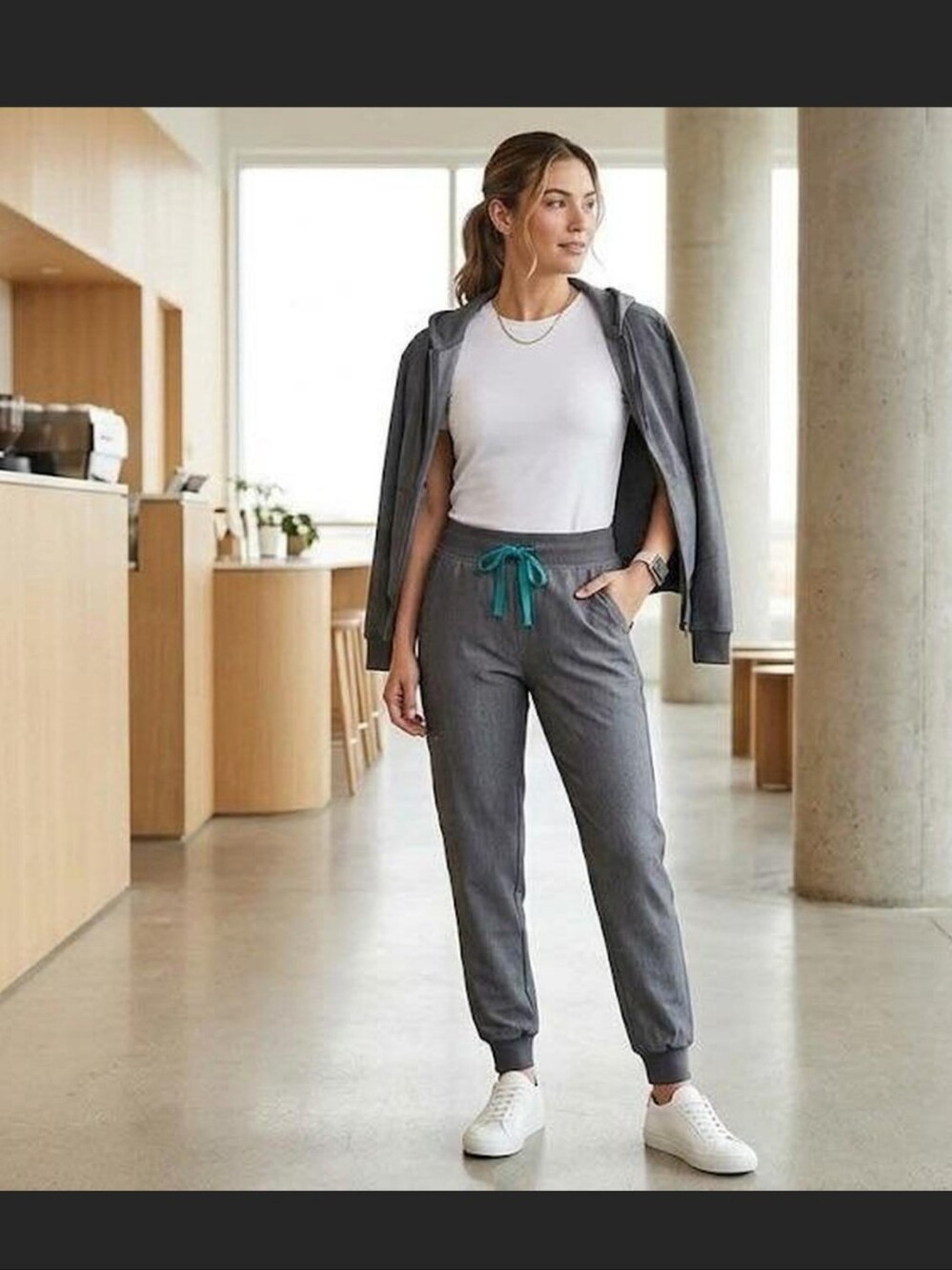 Figs Technical Collection Gray Scrub Pants